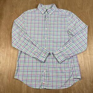 Vineyard Vines Classic Fit Murray Mens Plaid Long Sleeve Button Down Shirt Sz M